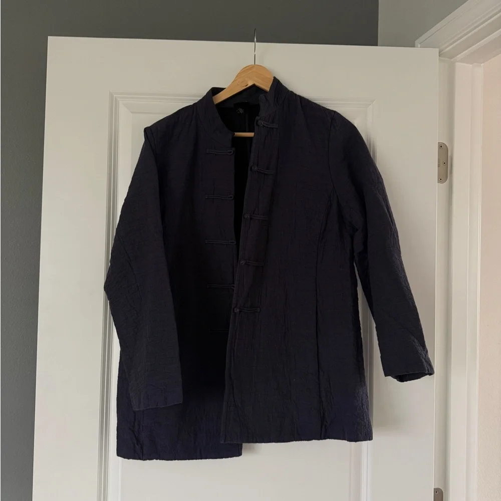 Women's Eileen Fischer Asian style coat - Picture 2 of 5